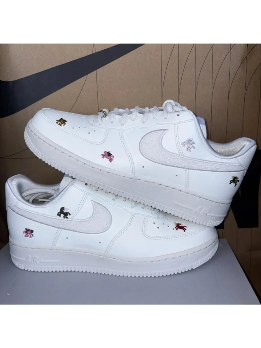 NEW Nike Air Force 1 '07 White Year Of The Horse IQ1143-100 Women Size 9